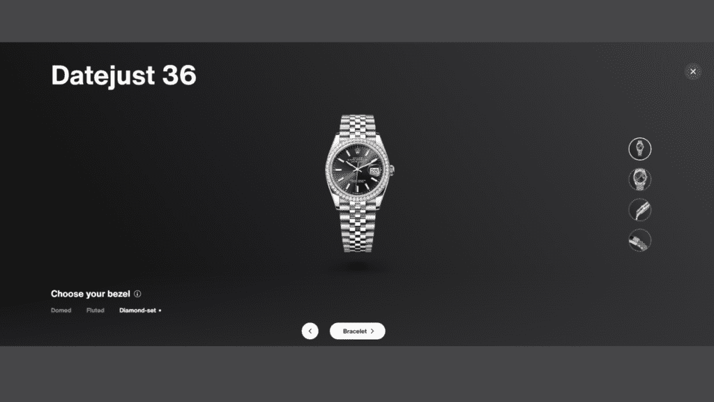 Rolex: Online Watch Configurator