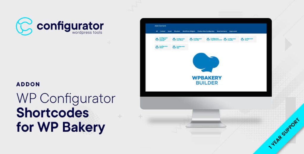 Shortcodes for WP Bakery - WP Configurator Plugin