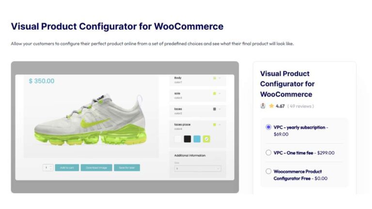 Visual Product Configurator​