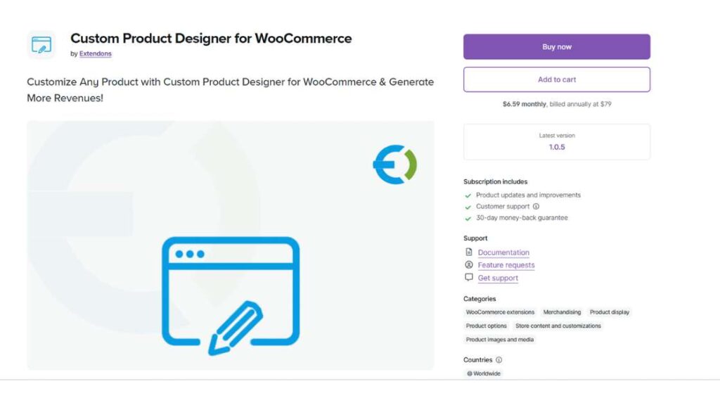 WooCommerce Custom Product Designer​