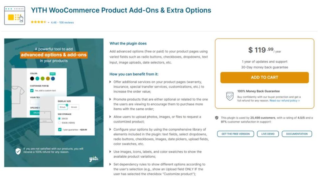 YITH WooCommerce Product Add-Ons & Extra Options