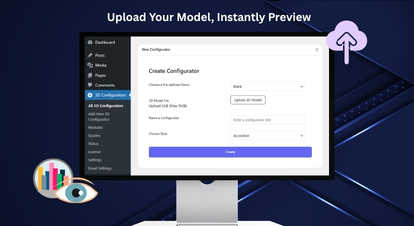 Create a New 3D Configurator (Upload GLB)