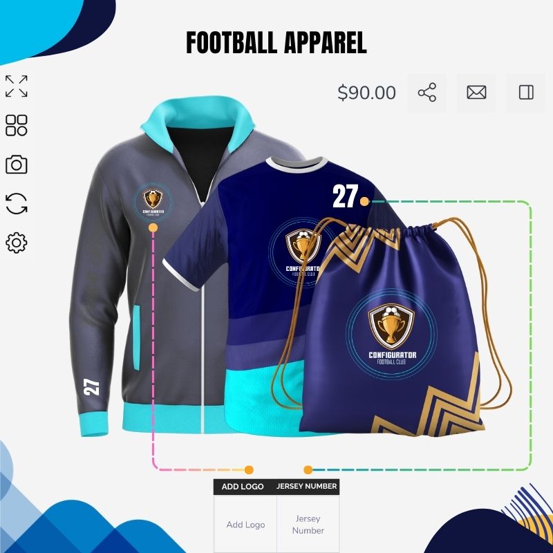 Check football apparel demo