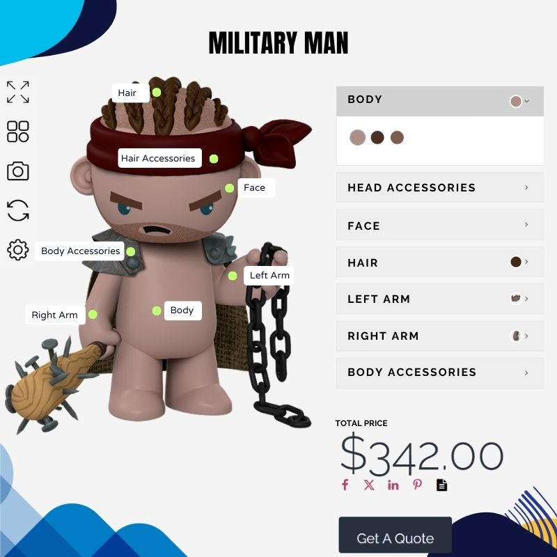 Check military man demo